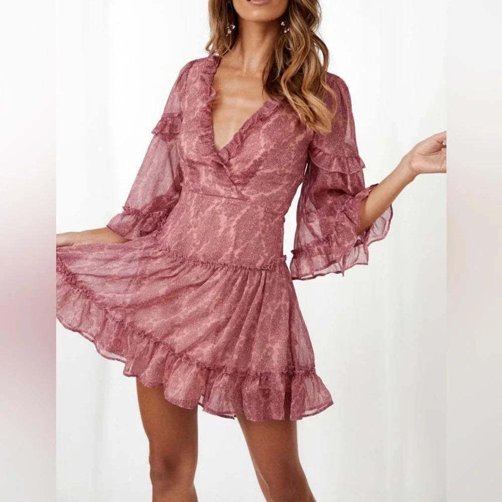 Hello Molly NWT TAKE IT FROM ME DRESS PINK